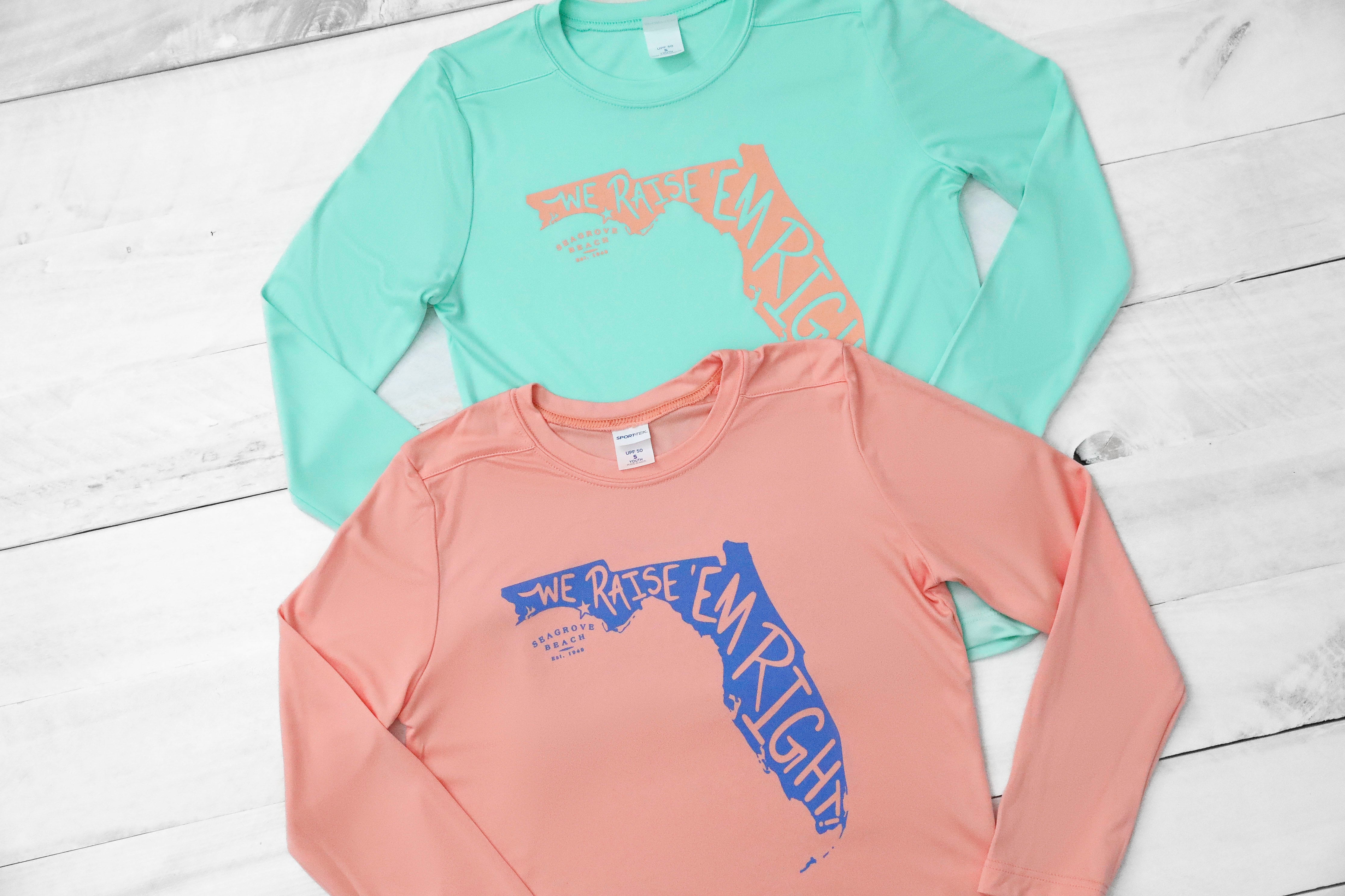 Seagrove Market Coral Raise 'Em Right Long Sleeve