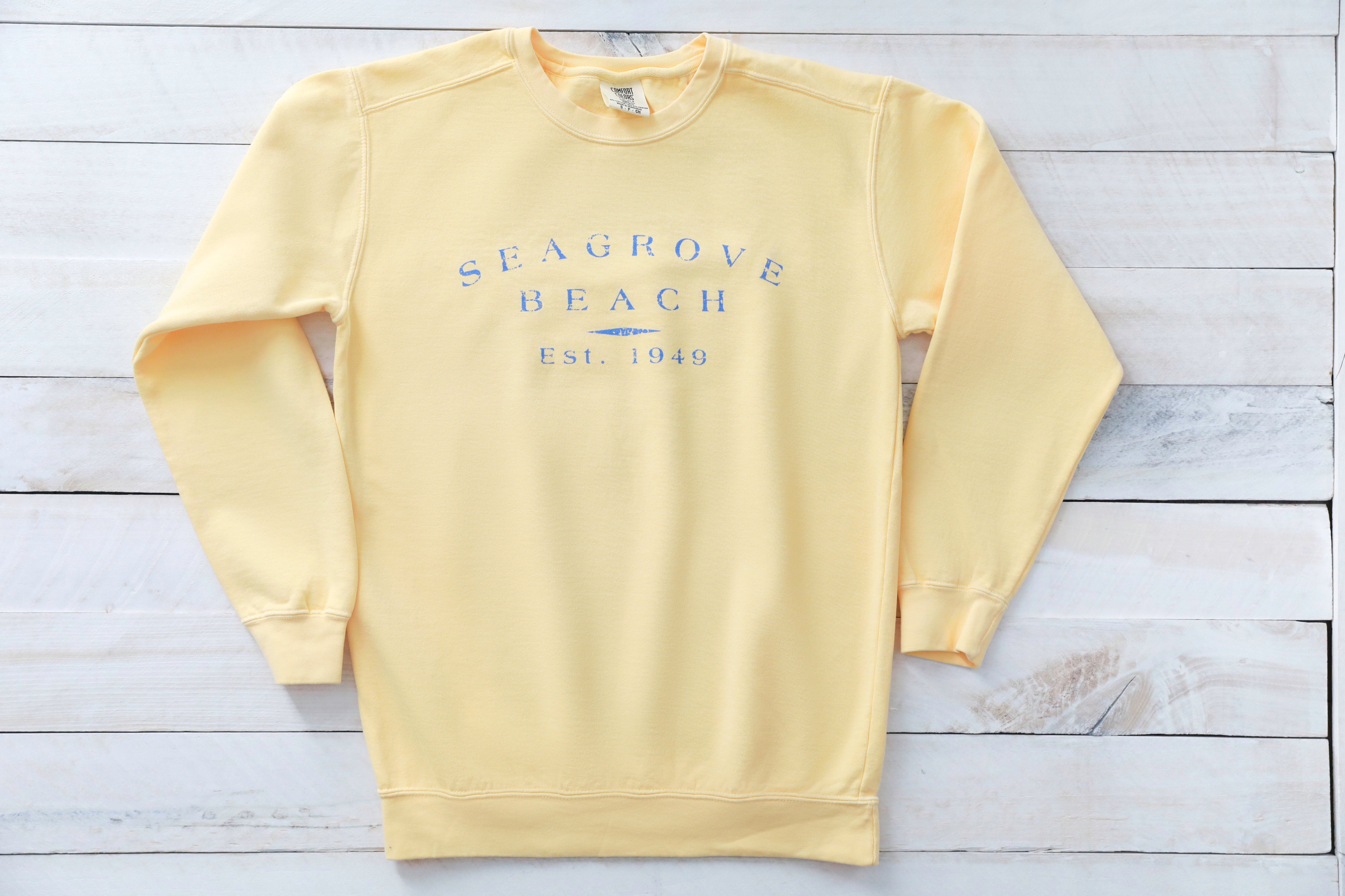 Seagrove Beach Est. Sweatshirt Butter